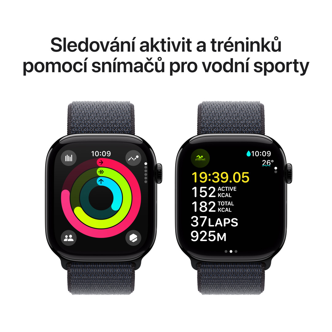 Apple Watch Series 10 GPS + Cellular 46mm Black Aluminium Sport