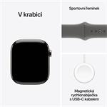 Apple Watch Series 10 GPS + Cellular 46mm puzdro z prírodného titánu s kamenným športovým remienkom - S/M (MWY93QC/A)