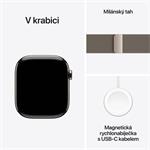 Apple Watch Series 10 GPS + Cellular 46mm puzdro z prírodného titánu s prírodnou milánskou slučkou - S/M (MC7Q4QC/A)