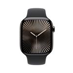 Apple Watch Series 10 GPS + Cellular 46mm Slate Titanium Case with Black Sport Band - M/L (MWYE3QC/A)