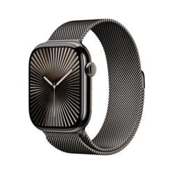 Apple Watch Series 10 GPS + Cellular 46mm Slate Titanium Case with Slate Milanese Loop - M/L (MWYW3QC/A)