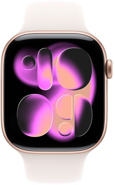 Apple Watch Series 11 GPS 46mm Aluminium Case Light Blush Sport Band - M/L