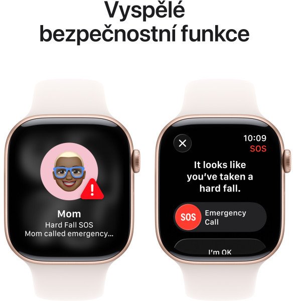 Apple Watch Series 11 GPS 46mm Aluminium Case Light Blush Sport Band - M/L