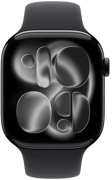 Apple Watch Series 11 GPS 46mm Black Aluminium, Black Sport Band - M/L