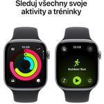 Apple Watch Series 11 GPS 46mm Space Grey, Black Sport Band - M/L