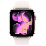 Apple Watch Series 11 GPS + Cellular 42 mm ružovo zlaté hliníkové puzdro so športovým remienkom Light Blush - M/L