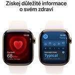 Apple Watch Series 11 GPS + Cellular 42mm Gold Titanium Blush Band - S/M
