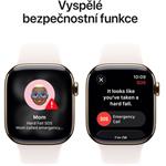 Apple Watch Series 11 GPS + Cellular 42mm Gold Titanium Blush Band - S/M