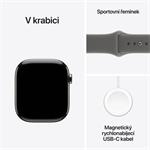 Apple Watch Series 11 GPS + Cellular 42mm puzdro z prírodného titánu s kamenným športovým remienkom - M/L