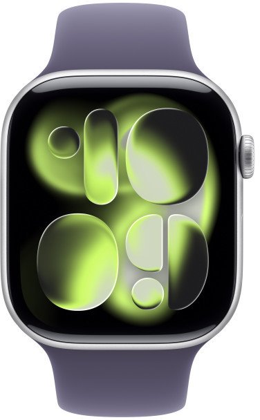 Apple Watch Series 11 GPS + Cellular 46mm Aluminium Case Purple Band - M/L