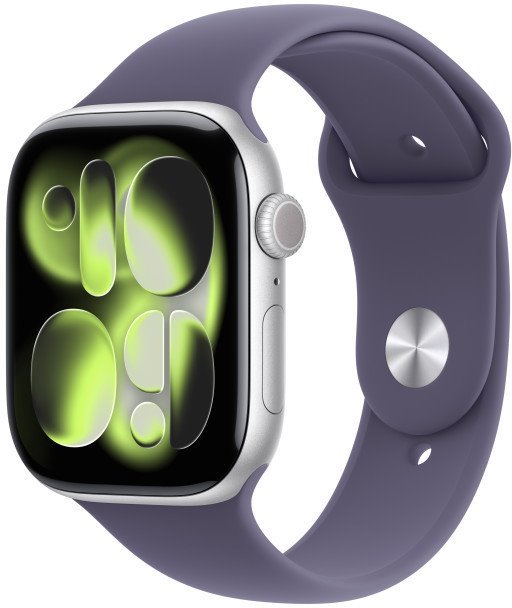Apple Watch Series 11 GPS + Cellular 46mm Aluminium Case Purple Band - M/L