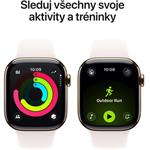 Apple Watch Series 11 GPS + Cellular 46mm Gold Titanium + Sport Band - S/M