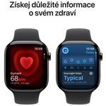 Apple Watch Series 11 GPS + Cellular 46mm Titanium + Black Sport Band - M/L