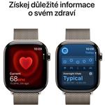 Apple Watch Series 11 GPS + Cellular 46mm Titanium + Milánska slučka - S/M
