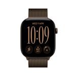 Apple Watch Series 12 GPS 42 mm s hliníkovým puzdrom v tmavo bronzovej farbe a milánskym remienkom v tmavo bronzovej farbe