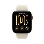 Apple Watch Series 12 GPS 42mm Light Gold Aluminium Case with Sand Sport Band - S/M