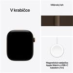 Apple Watch Series 12 GPS 46 mm, tmavobronzové hliníkové puzdro s tmavobronzovým milánskym remienkom – S/M