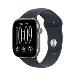 Apple Watch Series 12 GPS 46mm Space Grey Aluminium Case with Navy Blue Sport Band - S/M