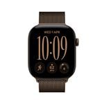 Apple Watch Series 12 GPS + Cellular 42 mm s hliníkovým puzdrom v tmavo bronzovej farbe a milánskym remienkom v tmavo bronzovej farbe