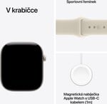 Apple Watch Series 12 GPS + Cellular 42mm Pearl White Ceramic Case with Sand Sport Band - S/M