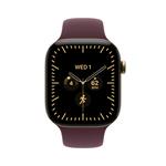 Apple Watch Series 12 GPS + Cellular 42mm Radiant Gold Titanium Case with Burgundy Sport Band - M/L