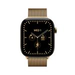Apple Watch Series 12 GPS + Cellular 42mm Radiant Gold Titanium Case with Radiant Gold Milanese Loop