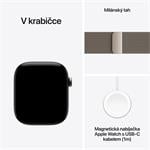 Apple Watch Series 12 GPS + Cellular 46 mm s puzdrom z prírodného titánu a prírodným milánskym remienkom – S/M