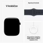 Apple Watch Series 12 GPS + Cellular 46 mm s puzdrom z prírodného titánu a športovým remienkom v tmavomodrej farbe – S/M