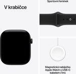 Apple Watch Series 12 GPS + Cellular 46mm Black Aluminium Case with Black Sport Band - S/M