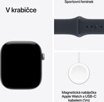 Apple Watch Series 12 GPS + Cellular 46mm Space Grey Aluminium Case with Navy Blue Sport Band - M/L