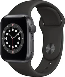 APPLE Watch Series 6 40mm Space Gray Aluminium Case with Black Sport Band - Regular MG133HC/A - Hodinky