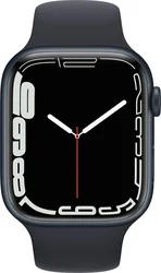 APPLE Watch Series 7 Cellular, 45mm Midnight/Midnight SportBand (mkjp3hc/a)