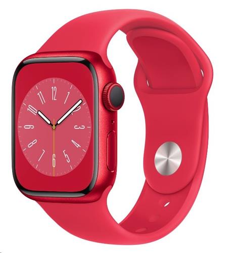 Apple Watch Series 8 GPS 41mm (PRODUCT)RED Aluminium Case with (PRODUCT)RED Sport Band - Regular (mnp73cs/a)