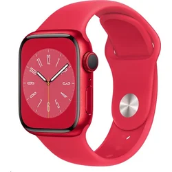Apple Watch Series 8 GPS 41mm (PRODUCT)RED Hliníkové puzdro s (PRODUCT)RED športovým remienkom - Bežné (mnp73cs/a)