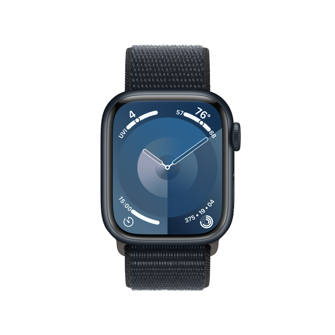 Apple Watch Series 9 41 mm Cellular Dark Ink Aluminium s tmavým atramentovým športovým remienkom