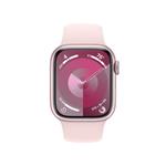 Apple Watch Series 9 41 mm Cellular Pink Aluminium so svetloružovým športovým remienkom - S/M