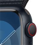 Apple Watch Series 9 41mm Cellular Temně inkoustový hliník s temně inkoustovým provlékacím sportovním řemínkem