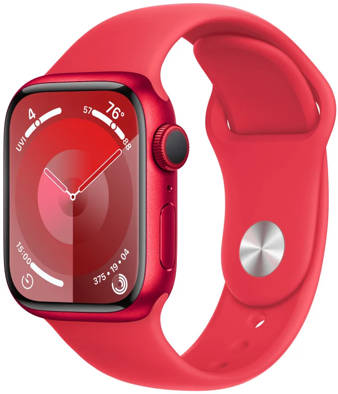 Apple Watch Series 9 41mm PRODUCT(RED) Červený hliník s PRODUCT(RED) sportovním řemínkem - S/M