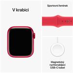 Apple Watch Series 9 41mm PRODUCT(RED) Červený hliník s PRODUCT(RED) Športovým remienkom - S/M