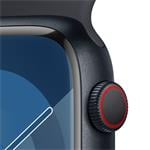 Apple Watch Series 9 45 mm Cellular Dark Ink Aluminium s tmavým atramentovým športovým remienkom -S/M