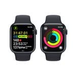 Apple Watch Series 9 45 mm Cellular Dark Ink Aluminium s tmavým atramentovým športovým remienkom -S/M