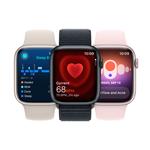 Apple Watch Series 9 45 mm Cellular Silver Aluminium s ľadovo modrým športovým remienkom - M/L