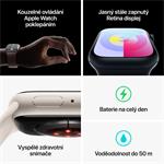 Apple Watch Series 9 45 mm Cellular Silver Aluminium s ľadovo modrým športovým remienkom - S/M