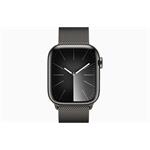 Apple Watch Series 9 45mm Cellular Grafitově šedý nerez s grafitově šedým milánským tahem