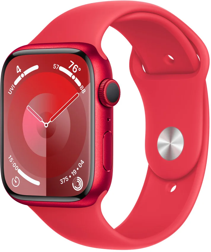 Apple Watch Series 9 45mm PRODUCT(RED) Červený hliník s PRODUCT(RED) sportovním řemínkem - M/L