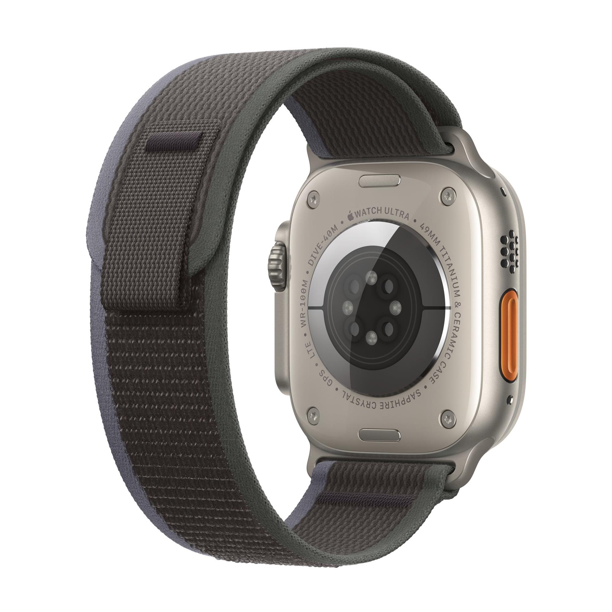 Apple Watch Ultra 2 49mm titanové pouzdro s černo-modrým trailovým tahem - S/M