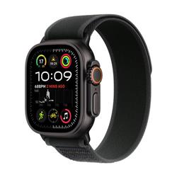 Apple Watch Ultra 2 GPS + Cellular 49 mm čierne titánové puzdro s čiernou slučkou Trail Loop - S/M (MX4U3CS/A)