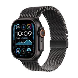 Apple Watch Ultra 2 GPS + Cellular 49 mm čierne titánové puzdro s čiernou titánovou milánskou slučkou - L (MX5V3CS/A)