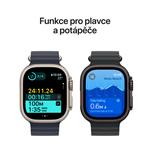 Apple Watch Ultra 2 GPS + Cellular 49 mm čierne titánové puzdro s čiernym oceánskym remienkom (MX4P3CS/A)