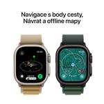 Apple Watch Ultra 2 GPS + Cellular 49 mm puzdro z prírodného titánu s modrou slučkou Trail Loop - M/L (MX4L3CS/A)